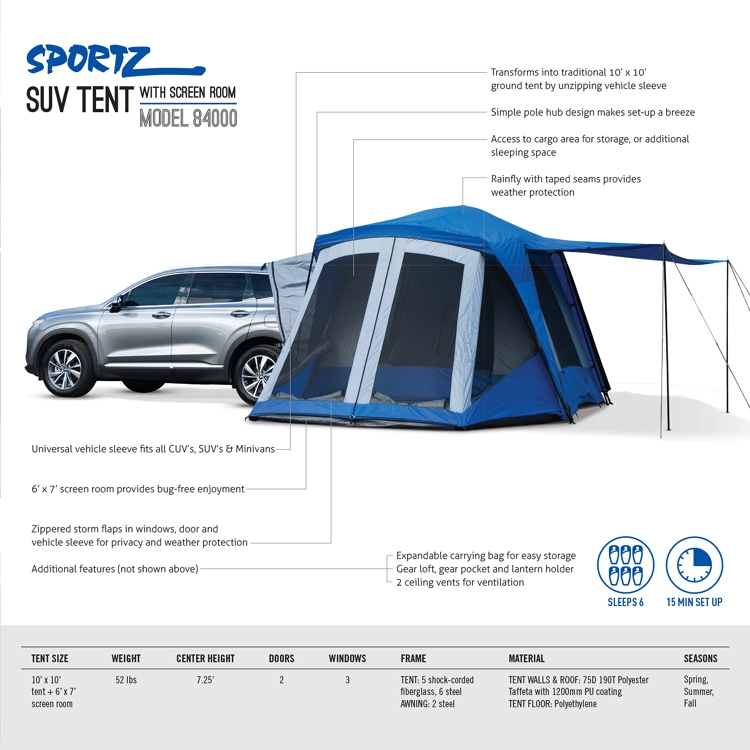 Napier sportz suv tent model 84000 on sale