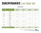 Backroadz Camo Truck Tent: Compact Short Box (166 cm til 173 cm) thumbnail